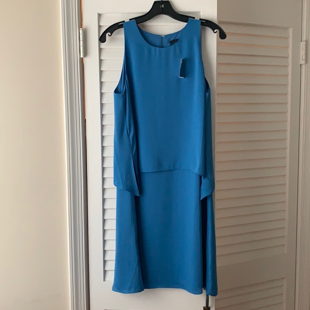 Sleeveless sky blue Ann Taylor dress